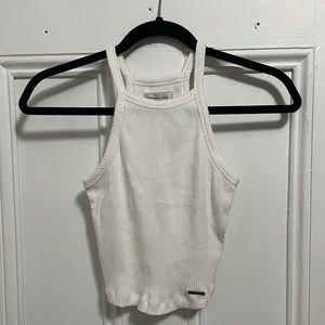 Abercrombie & Fitch white crop tank XS